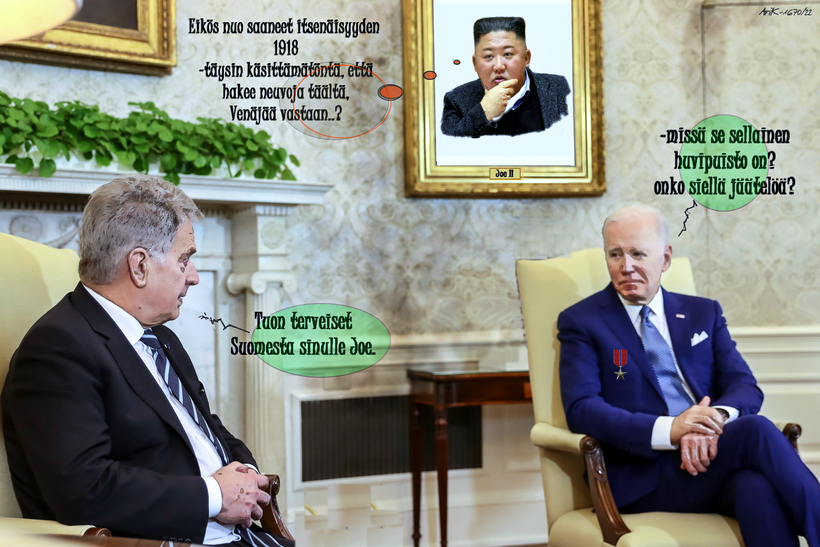 Niinistö,Biden,Nato, Maanpetturi, Pohjois-Korea