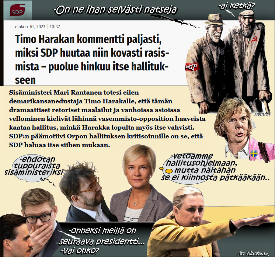 Oppositio-Olemattomia väitteitä-Mari Rantanen-Timo Harakka-SDP