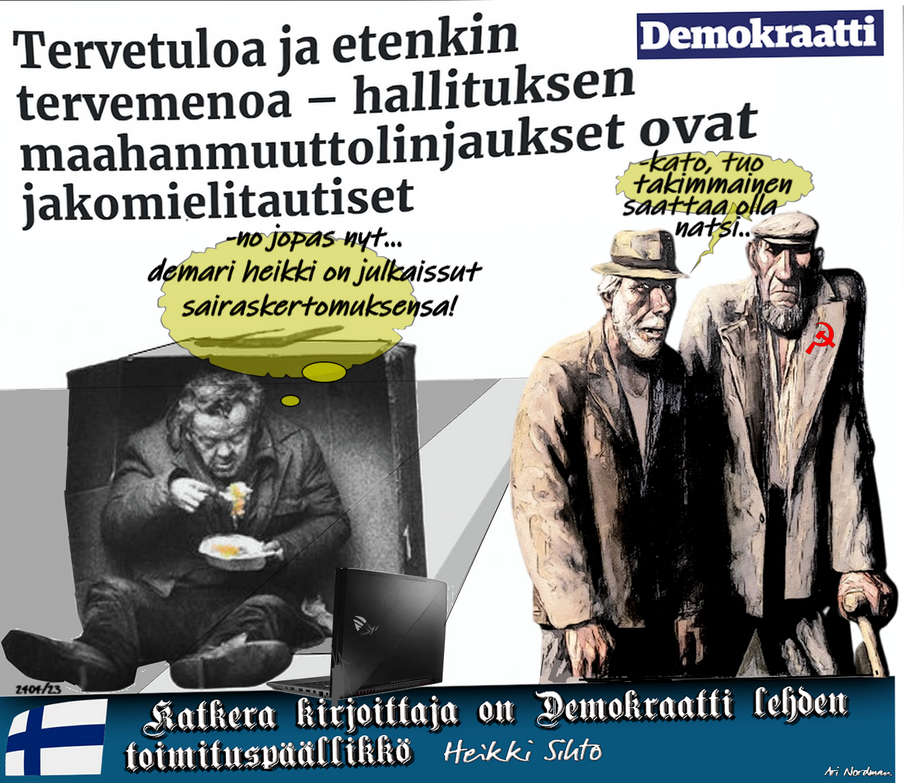 Demokraatti-Lehti-Heikki Sihto-Toimituspäällikkö-Katkera-Oppositio