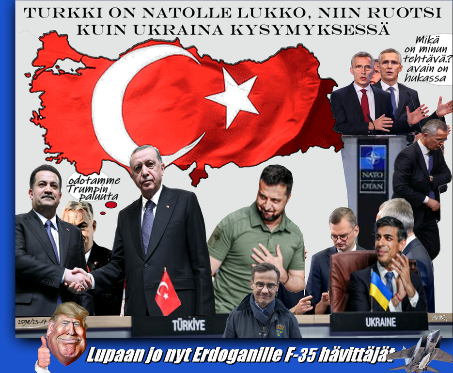 Nato-Trump-Erdogan-Orban-Zelensky-Parhaat meemit-Sarkasmi