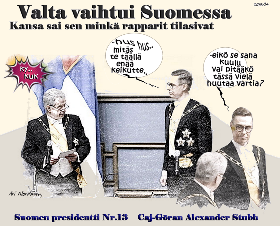 Presidentti Alexander Stubb, Globalistien ehdokas voitti, Vaalivilppi, Sovittu juttu, CIA