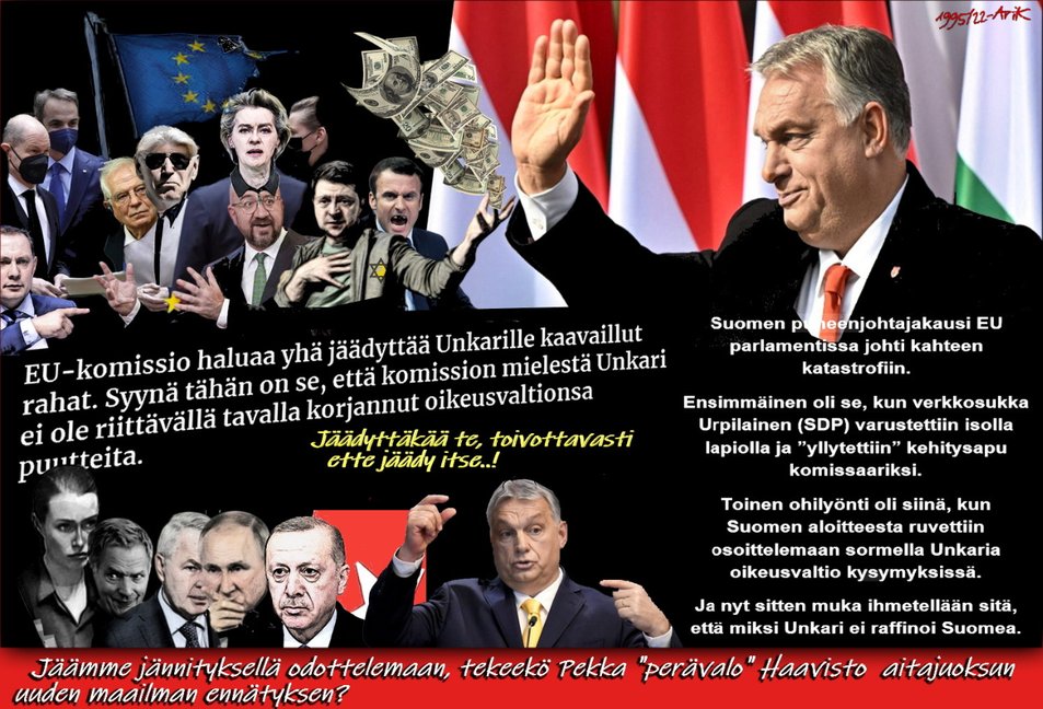 EU-parlamentti, Katastroofi, Orban, Kiristyksen uhri, Urpilainen